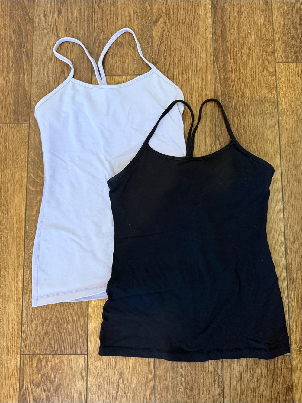 Two Lululemon Power Y Tanks